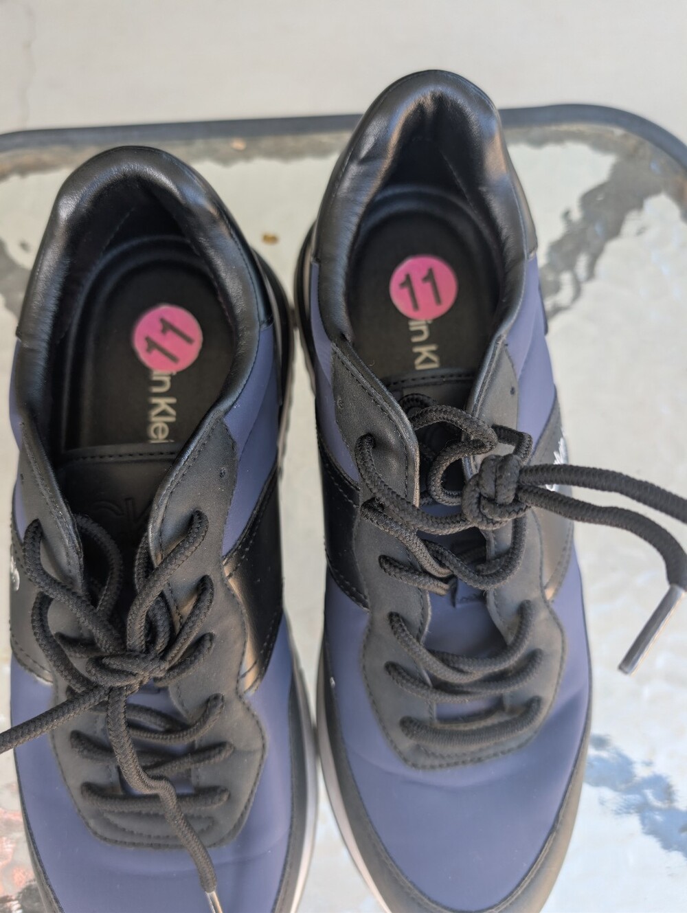 Men's Navy and Black Athletic Sneakers - Casual Comfort - Picture 2 of 7